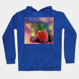 Strawberry Watercolor Hoodie